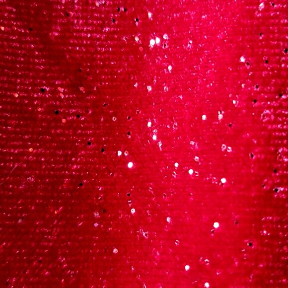 Girls Red & White Long Sleeve Christmas Dress W/ Faux Fur Trim Sequin Top Bow Ac - Picture 8 of 13